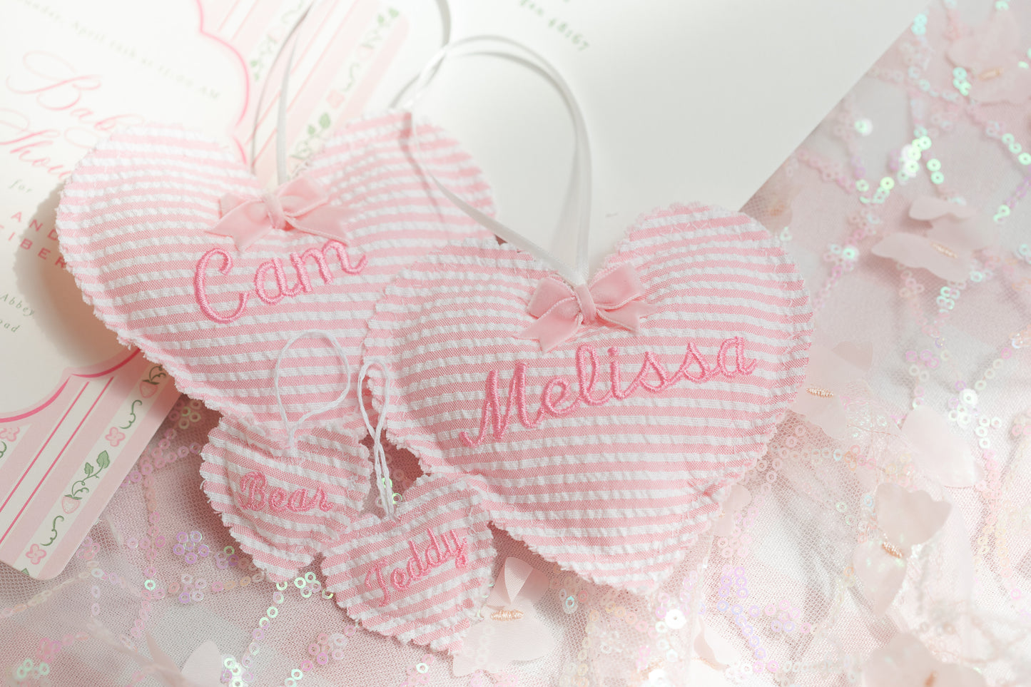 Embroidered Holiday Ornaments