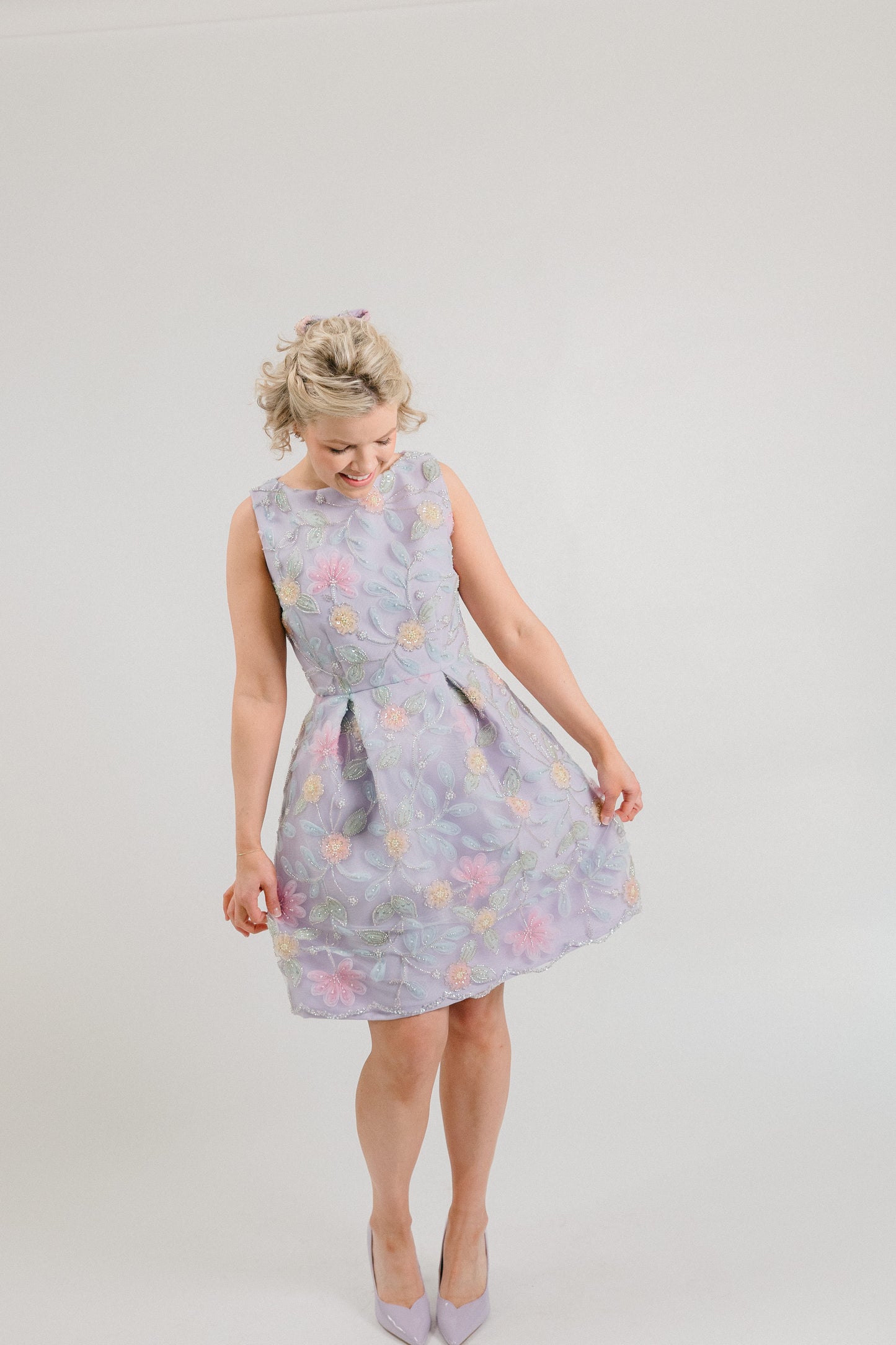 Lavender Stiff Skirt Dress Pattern