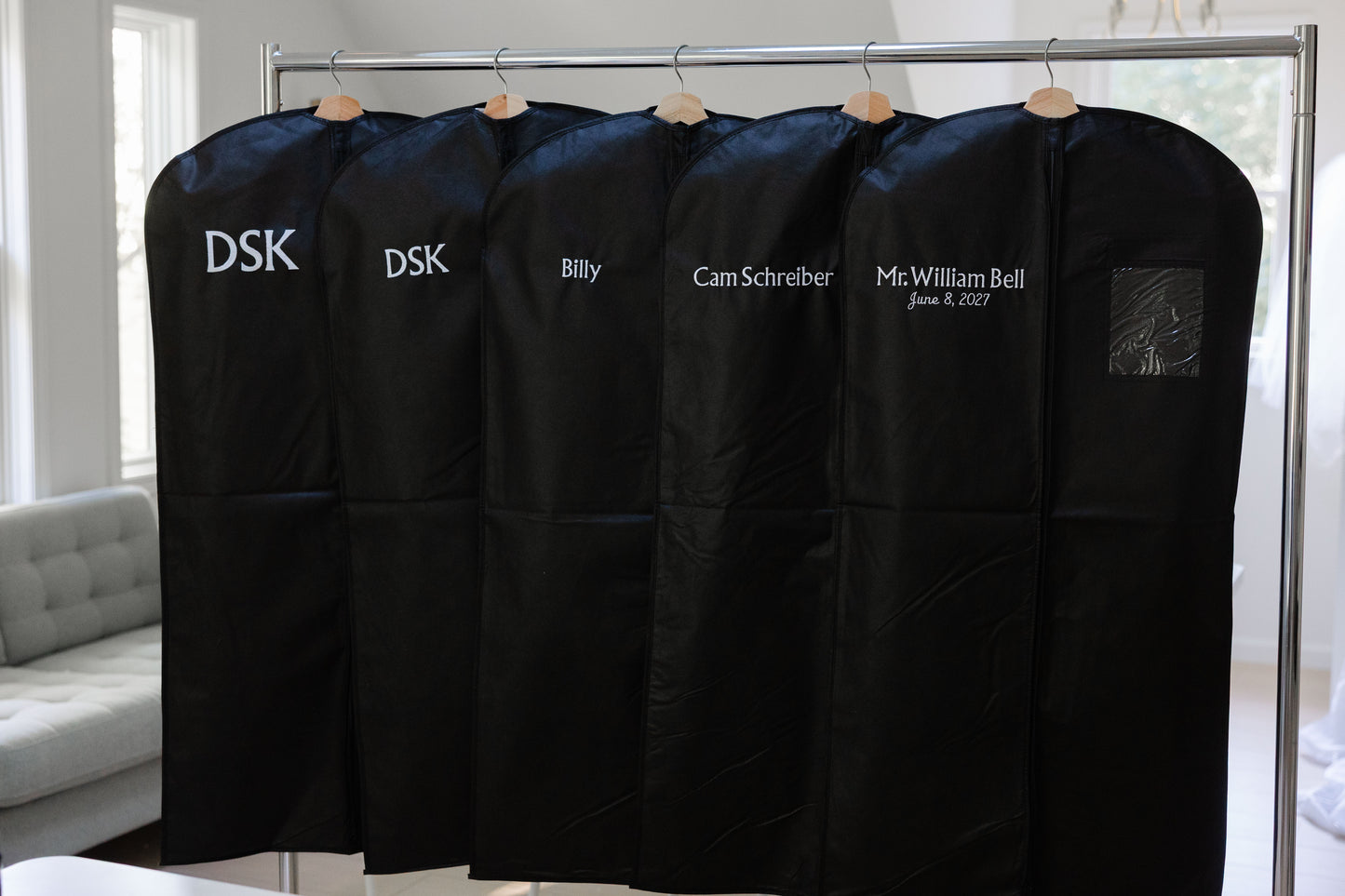 Embroidered Garment Bags - Mens