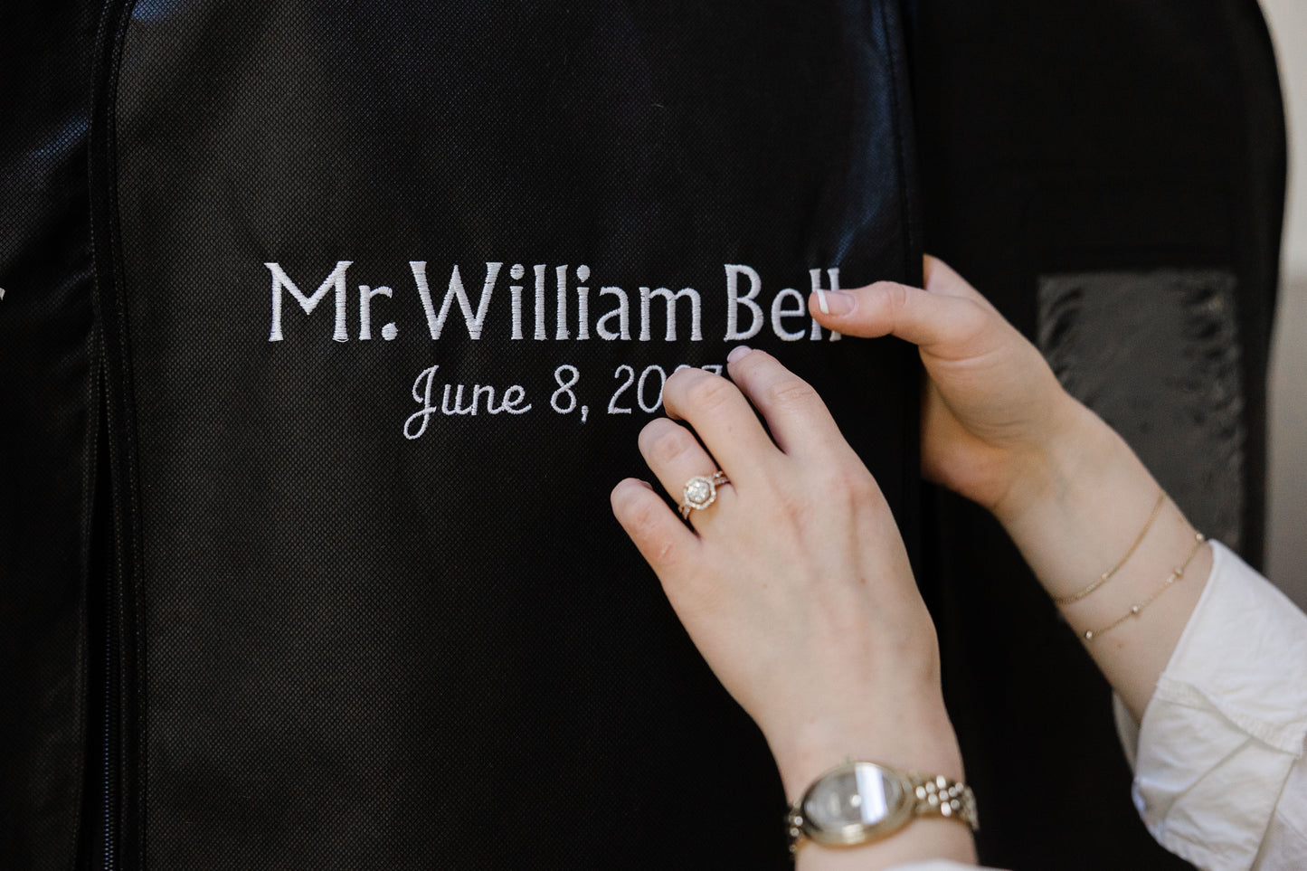 Embroidered Garment Bags - Mens