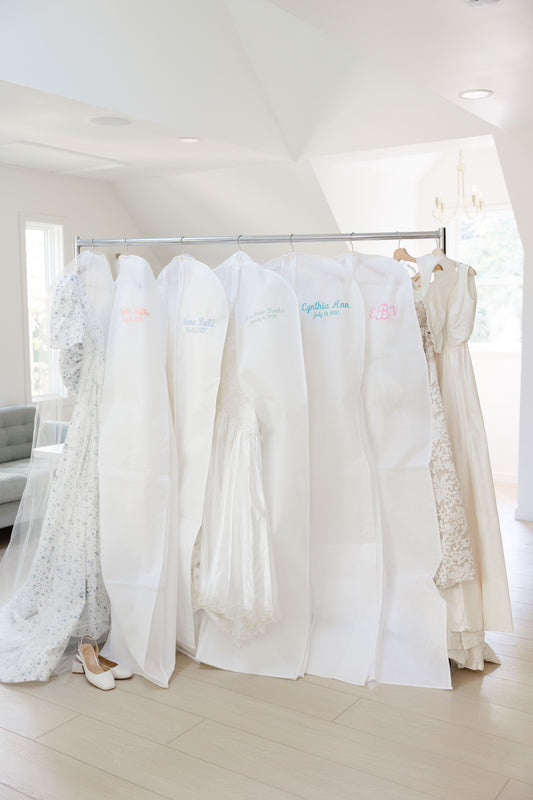 Embroidered Garment Bags - Gowns