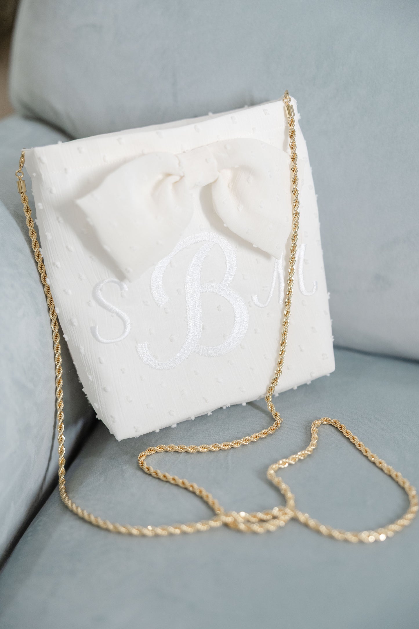 Embroidered Boxy Purse