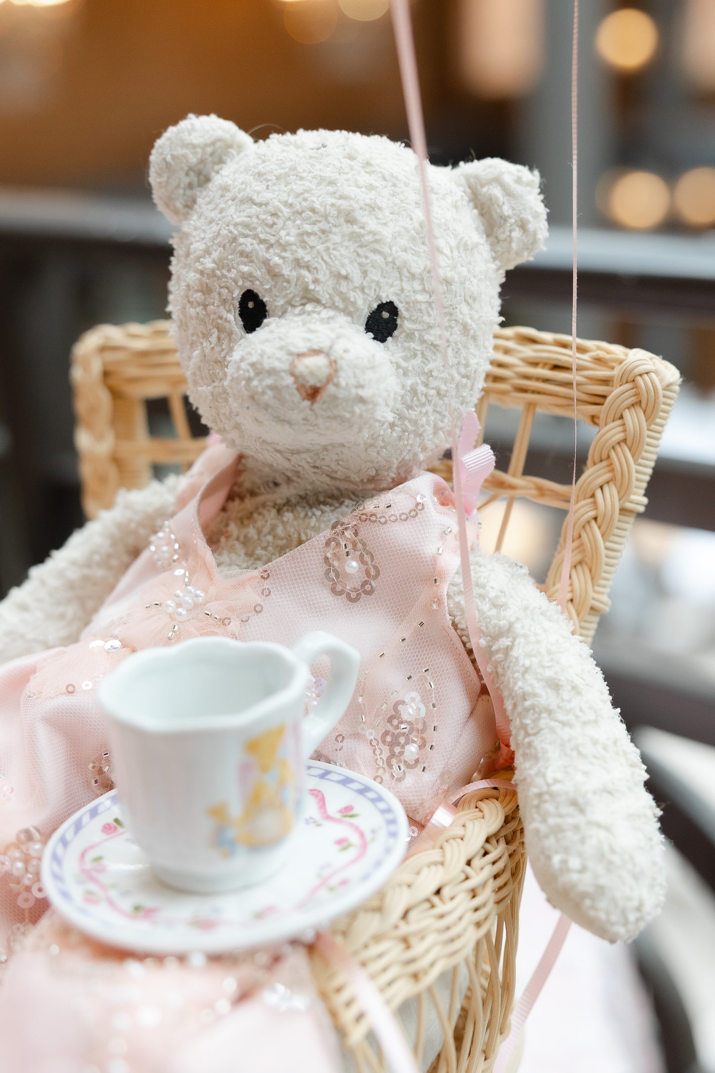 Teddy Bear Miniature Wedding Dress