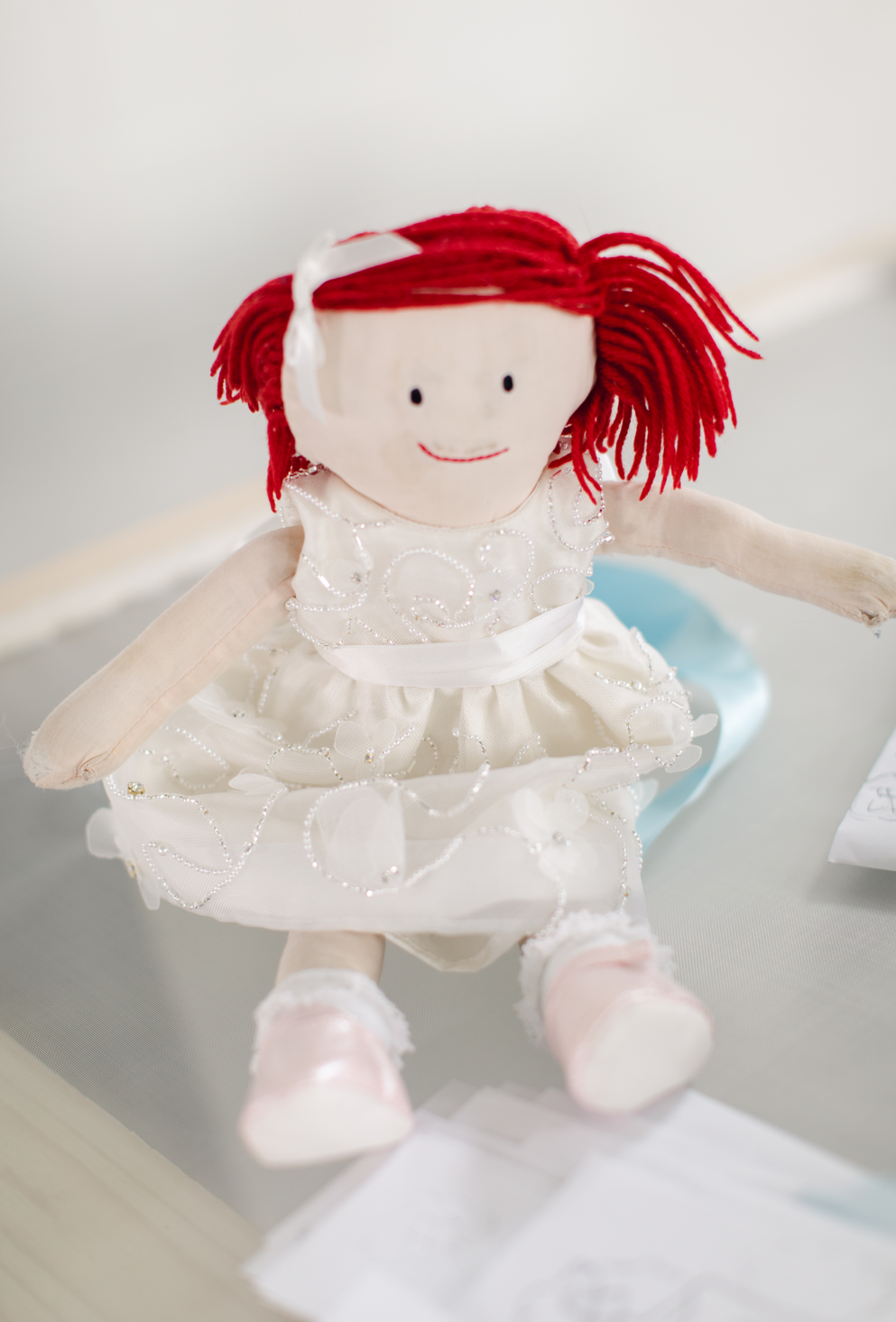 Teddy Bear Miniature Wedding Dress