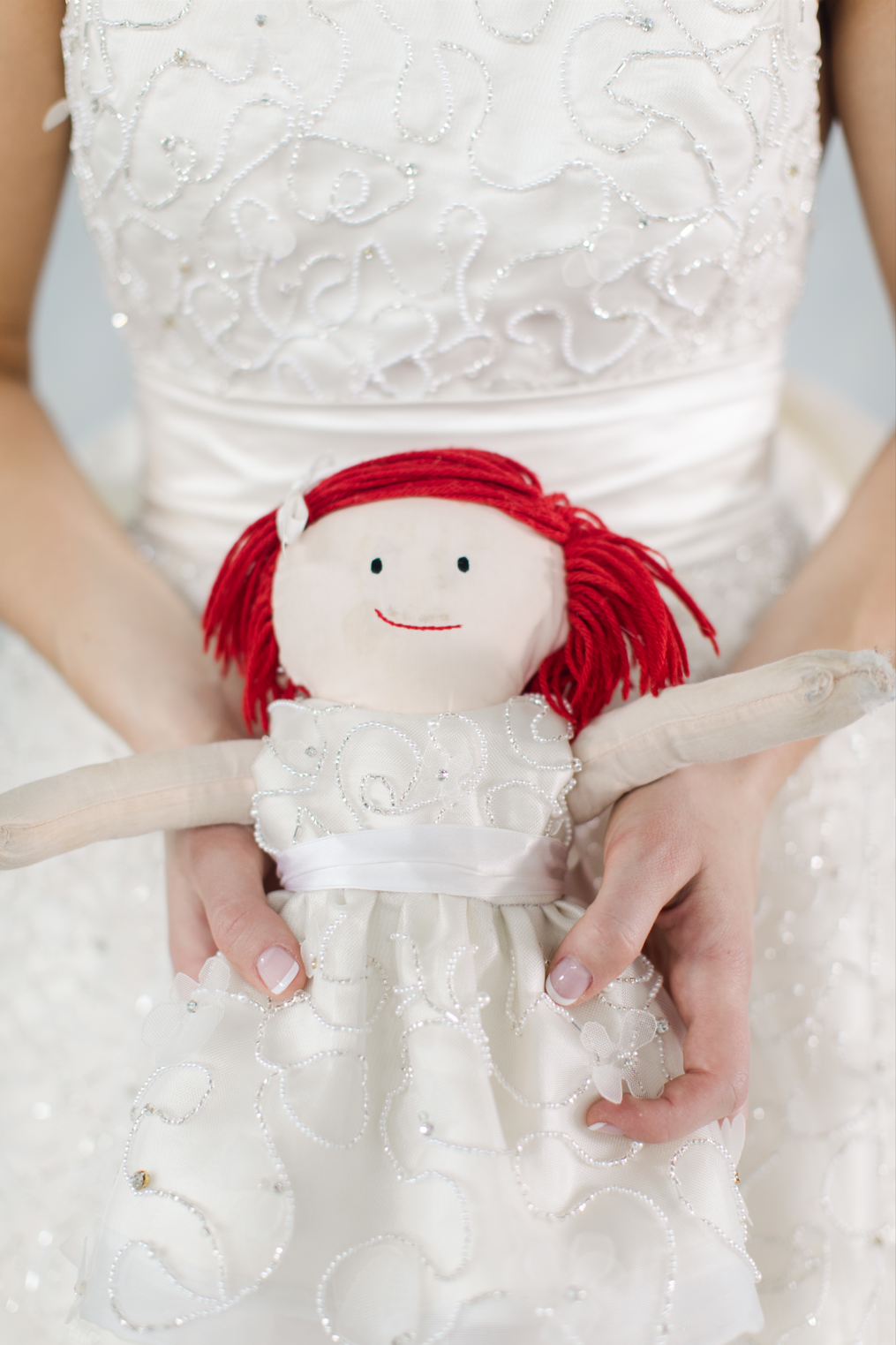 Teddy Bear Miniature Wedding Dress